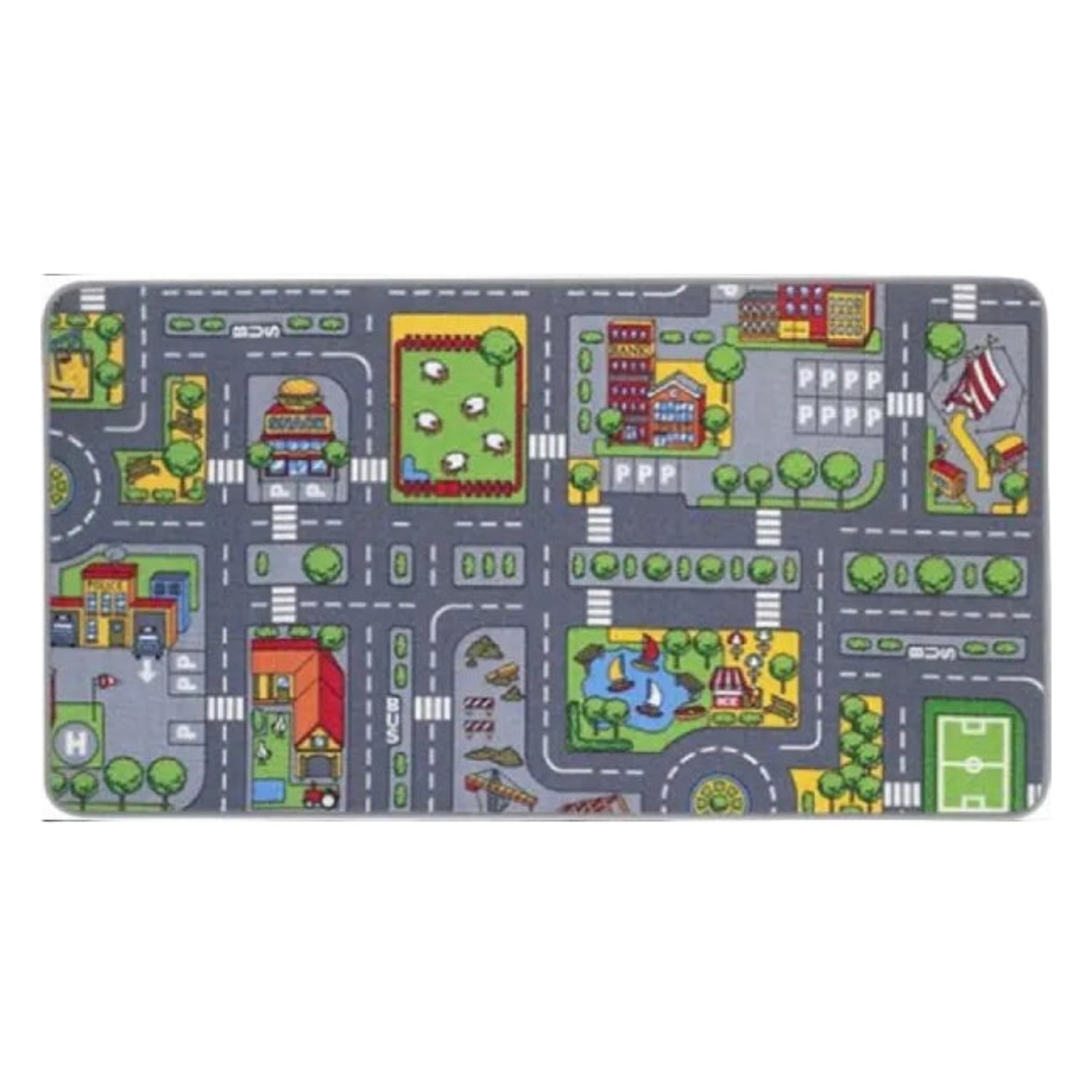 City Spielteppich 80 x 150 cm