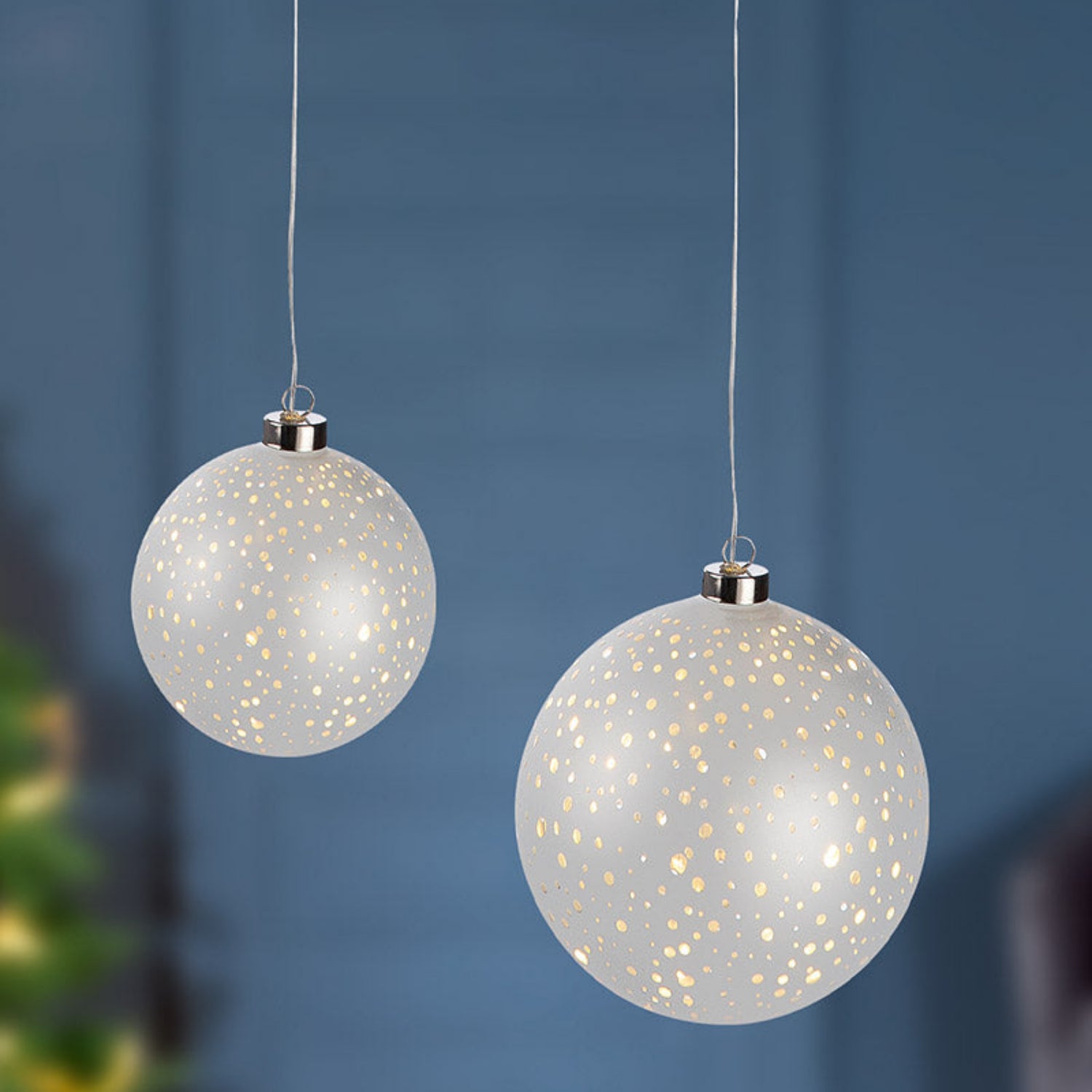 GILDE Hänger LED Kugel Glas