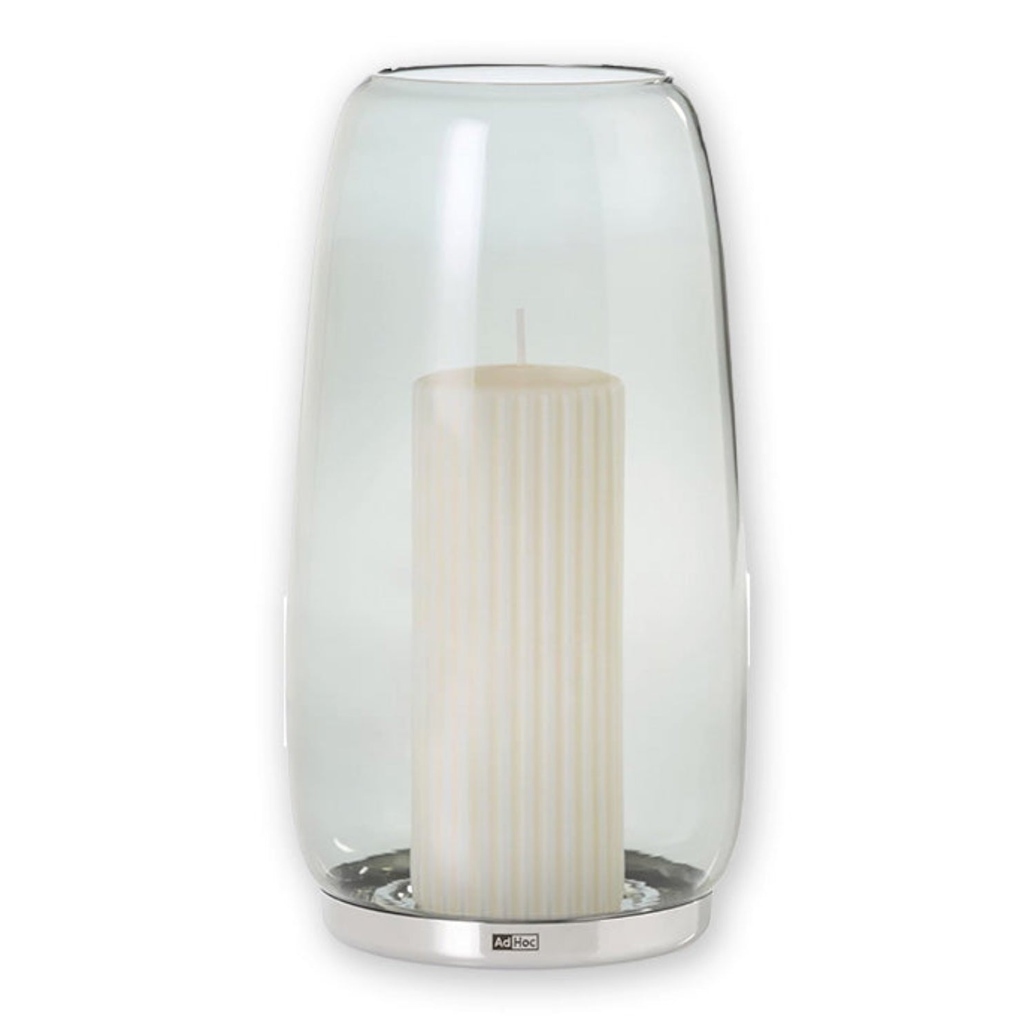 AdHoc Windlicht Yuna, Kerzenhalter aus Borosilikatglas, für Teelichter