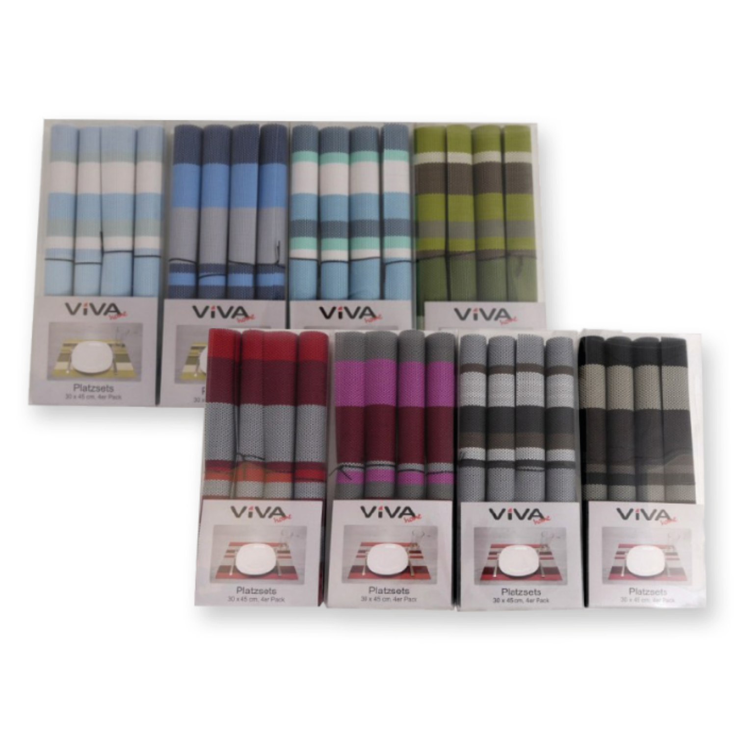 Viva Platzset, gestreift 4er