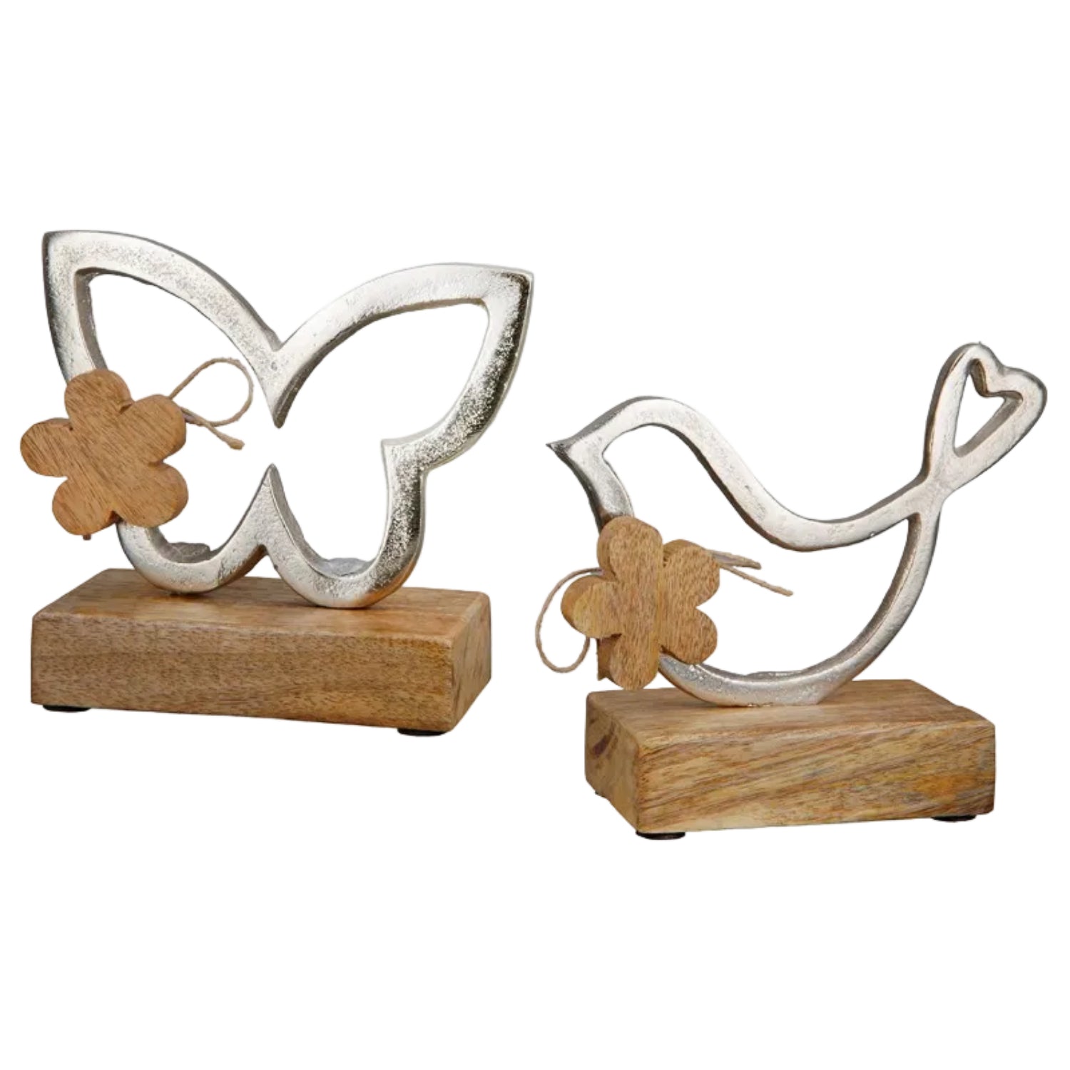 GILDE Standrelief Vogel und Schmetterling