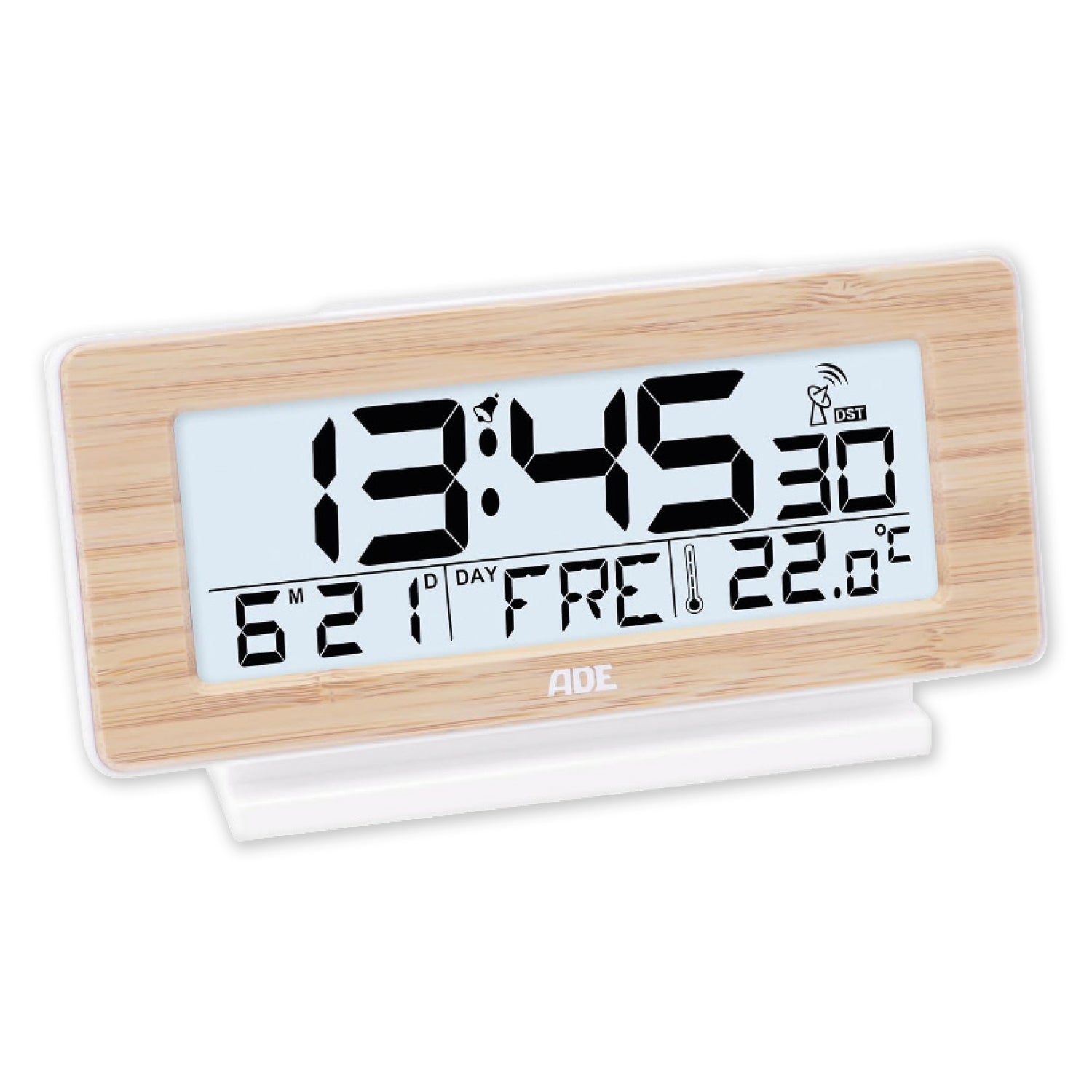 ADE digitaler DCF-Funkwecker mit Beleuchtung