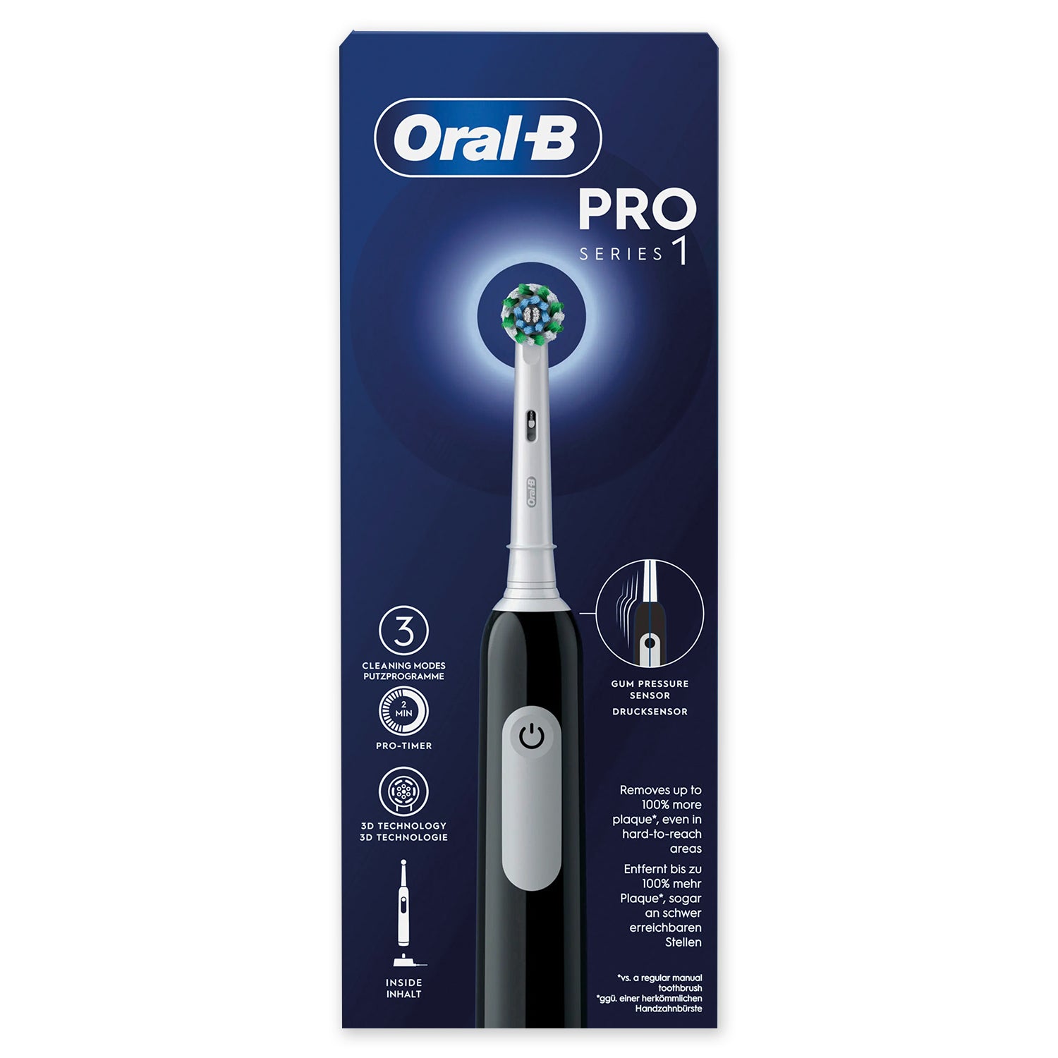 Oral B Zahnbürste Pro Series 1 CrossAction black