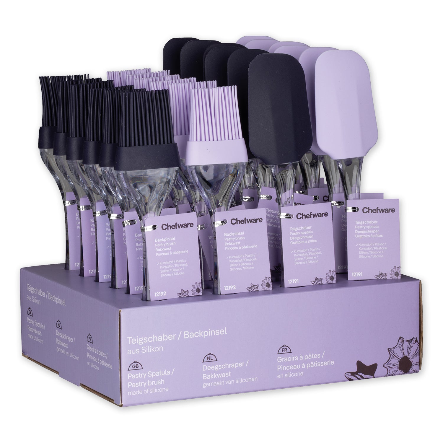 Teigschaber oder Backpinsel aus Silikon