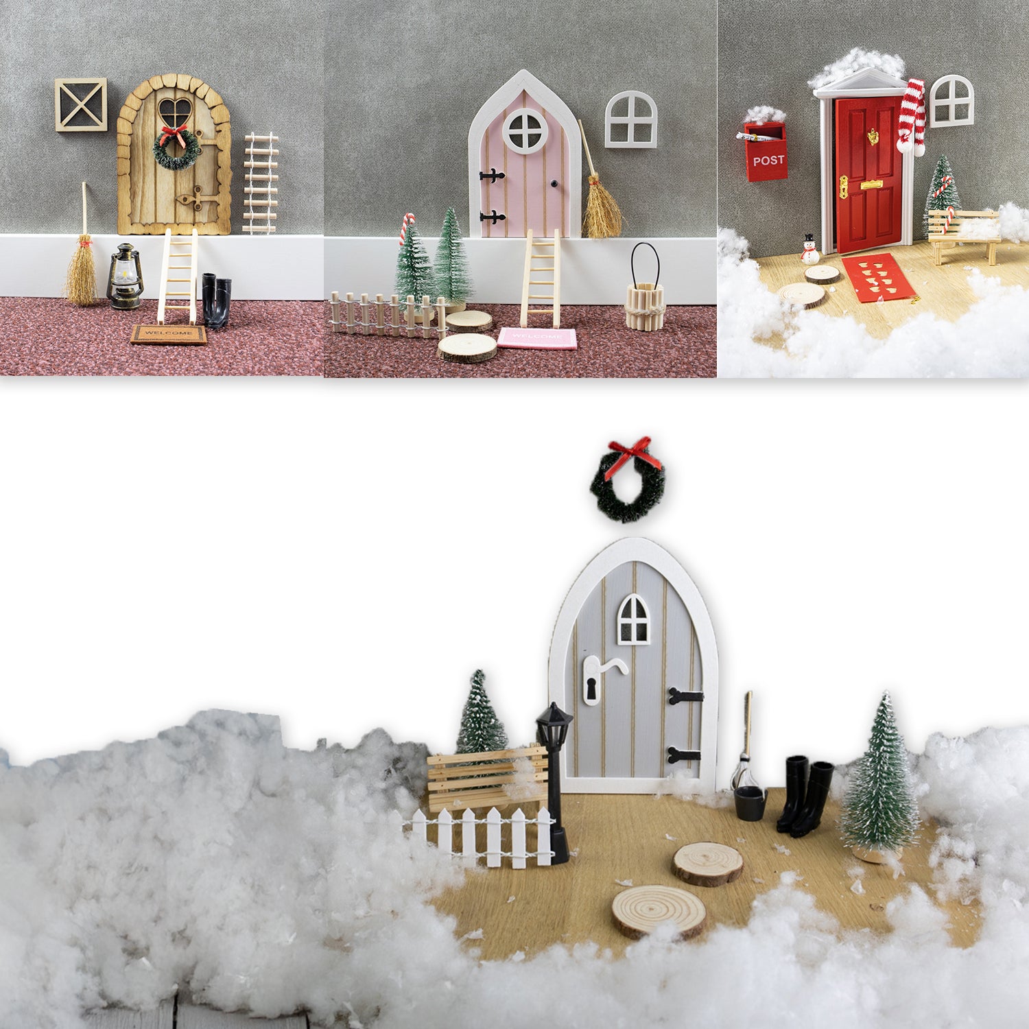 Wichteltür-Set in weihnachtlicher Ausführung