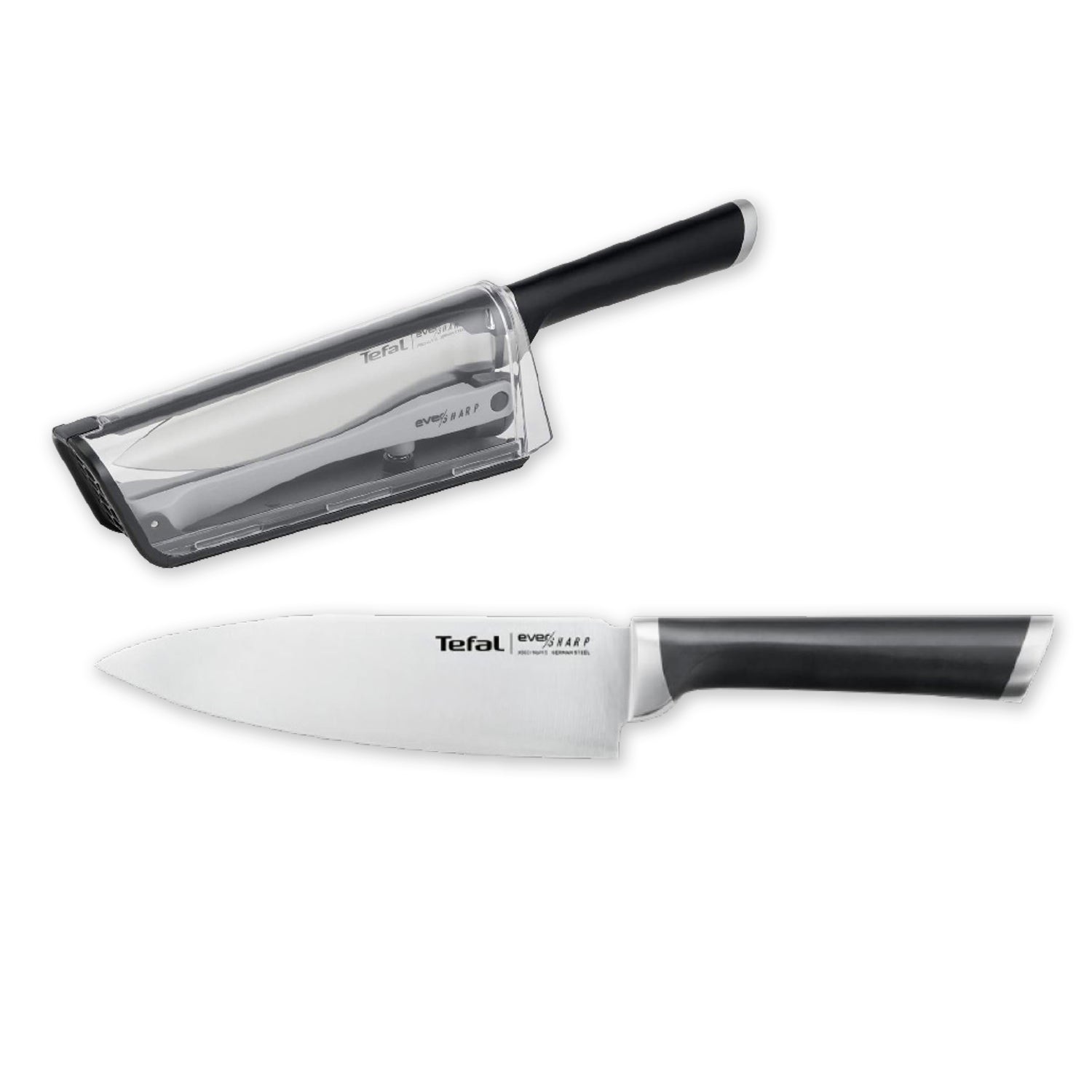 Tefal everSHARP Kochmesser und Schärfer