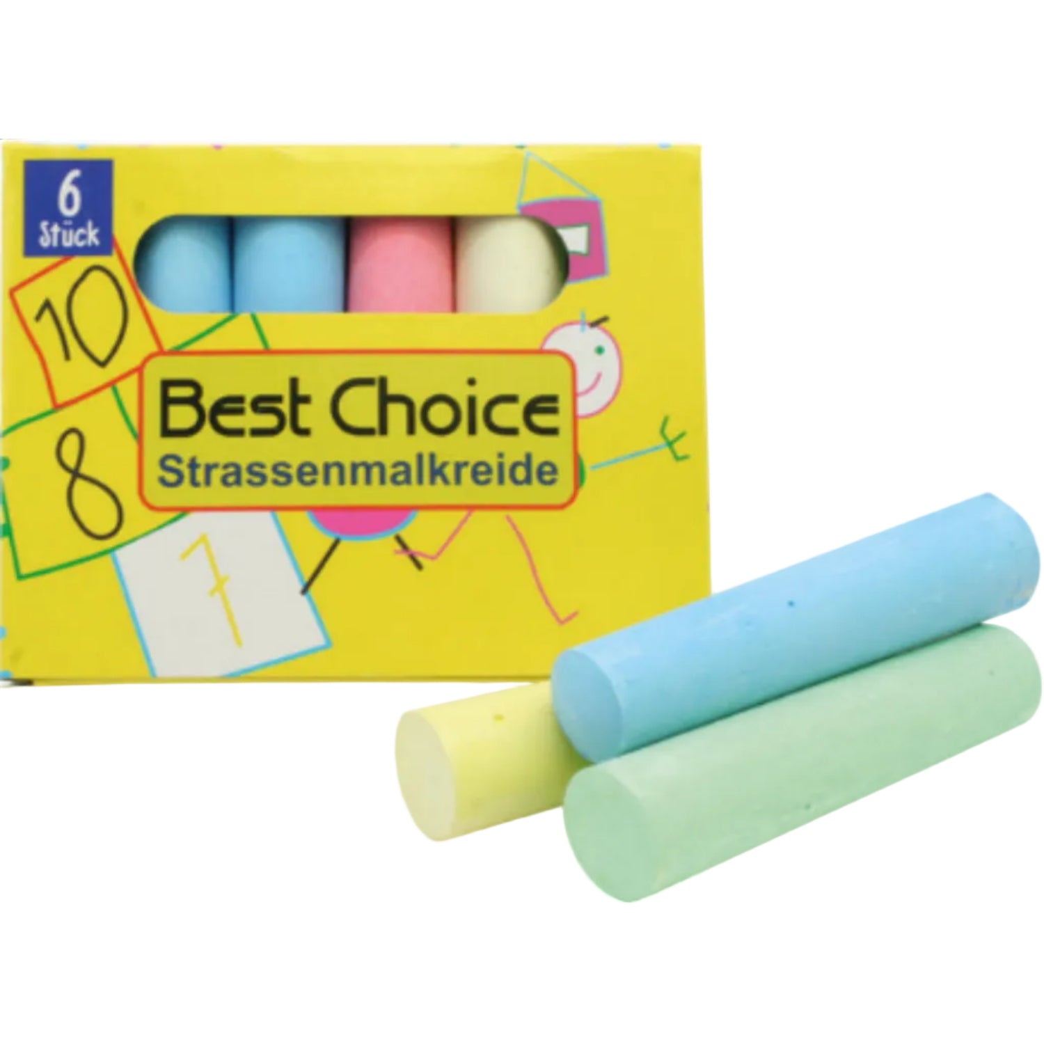 Straßenmalkreide 6er-Set