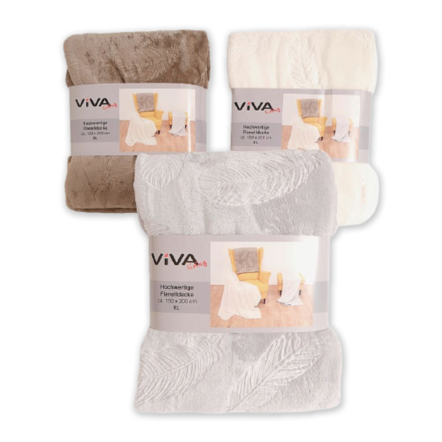 VIVA living Flanell-Wohndecke