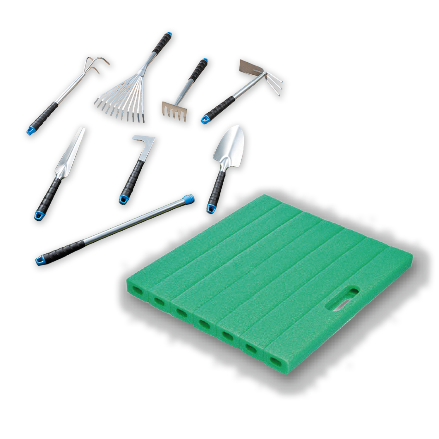 Set: Gartenwerkzeug, 8-tlg. & Knieunterlage