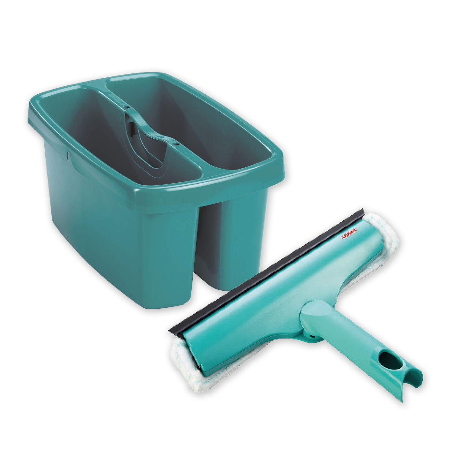 Leifheit Set: Putzeimer Combi Box und 3-in-1 Handfensterreiniger