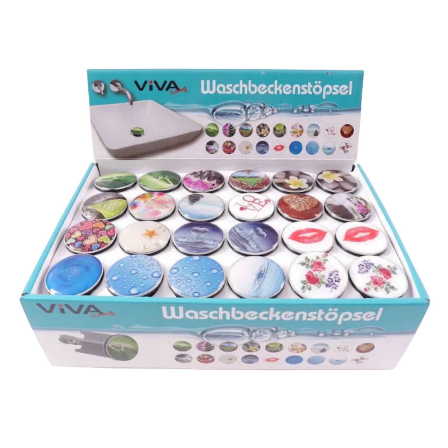 Waschbeckenstöpsel im Display