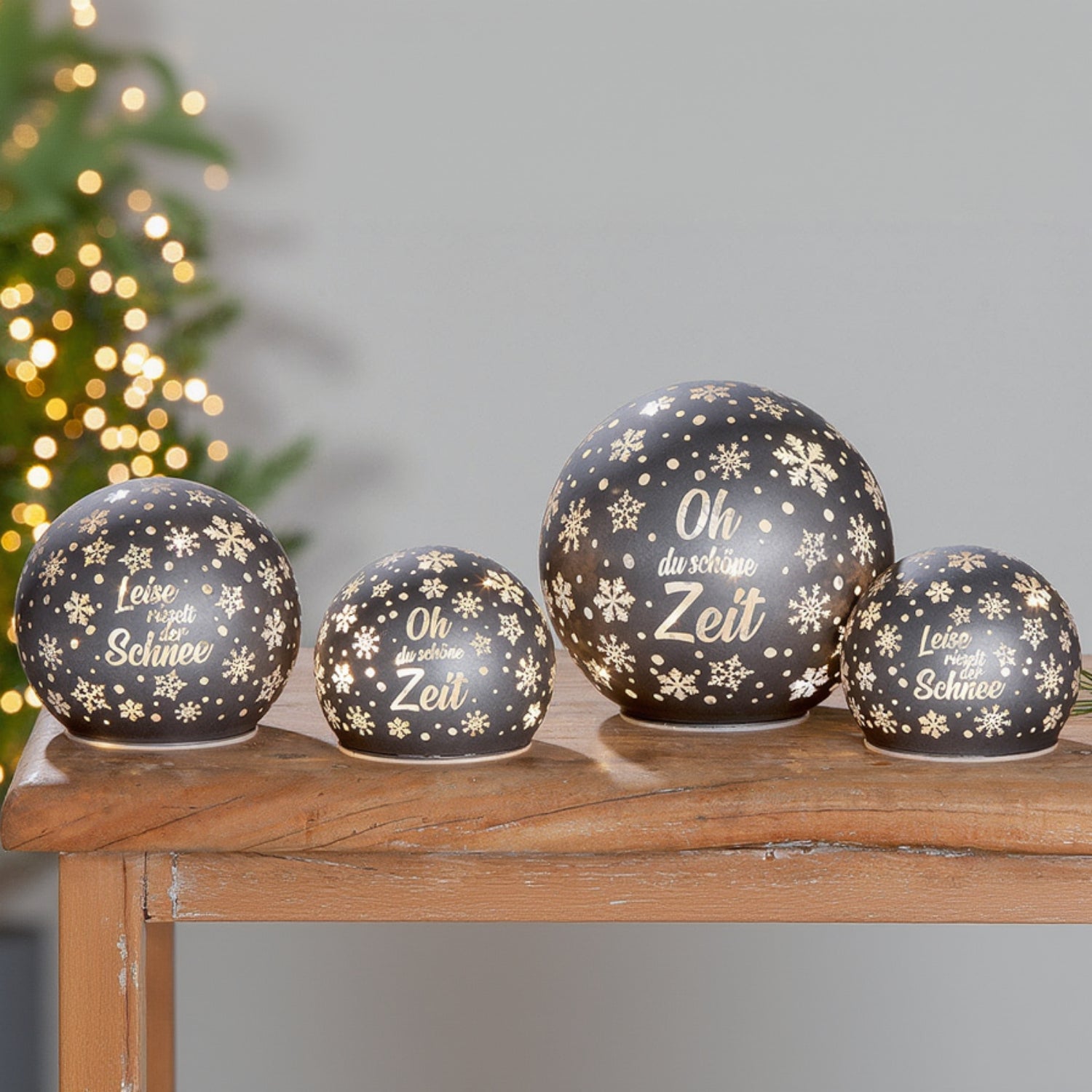 GILDE LED Kugel "Winterzeit"