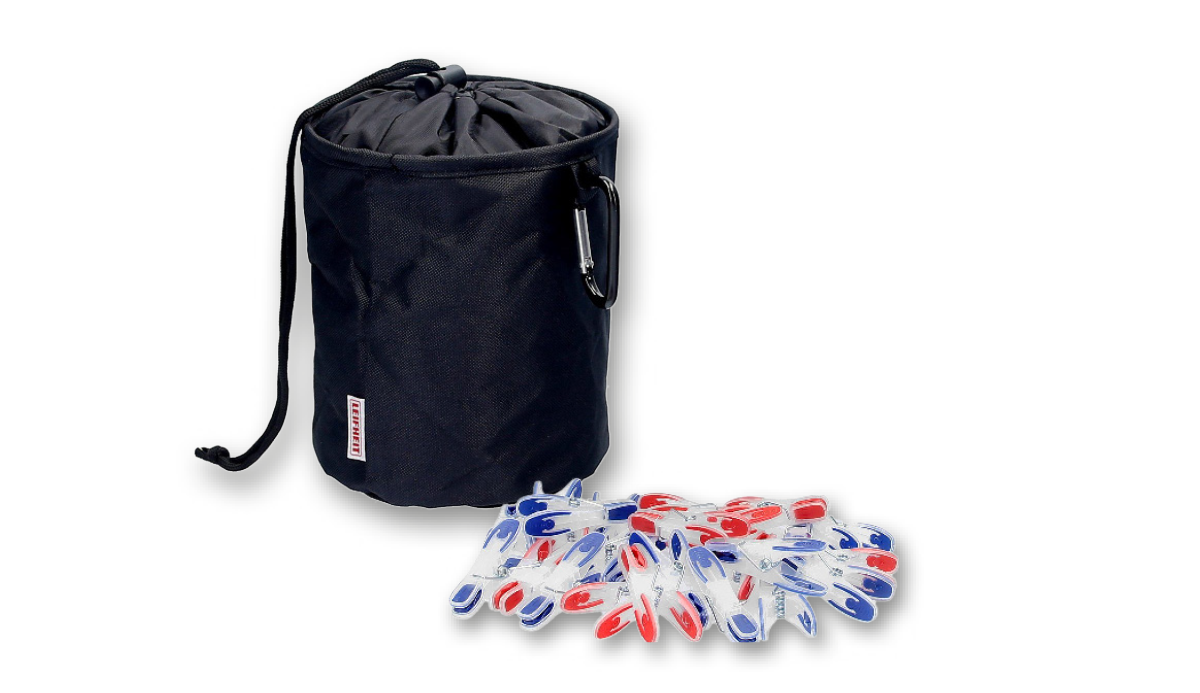 Set: Leifheit Wäscheklammern (25 Stück) und Leifheit Wäscheklammerbeutel