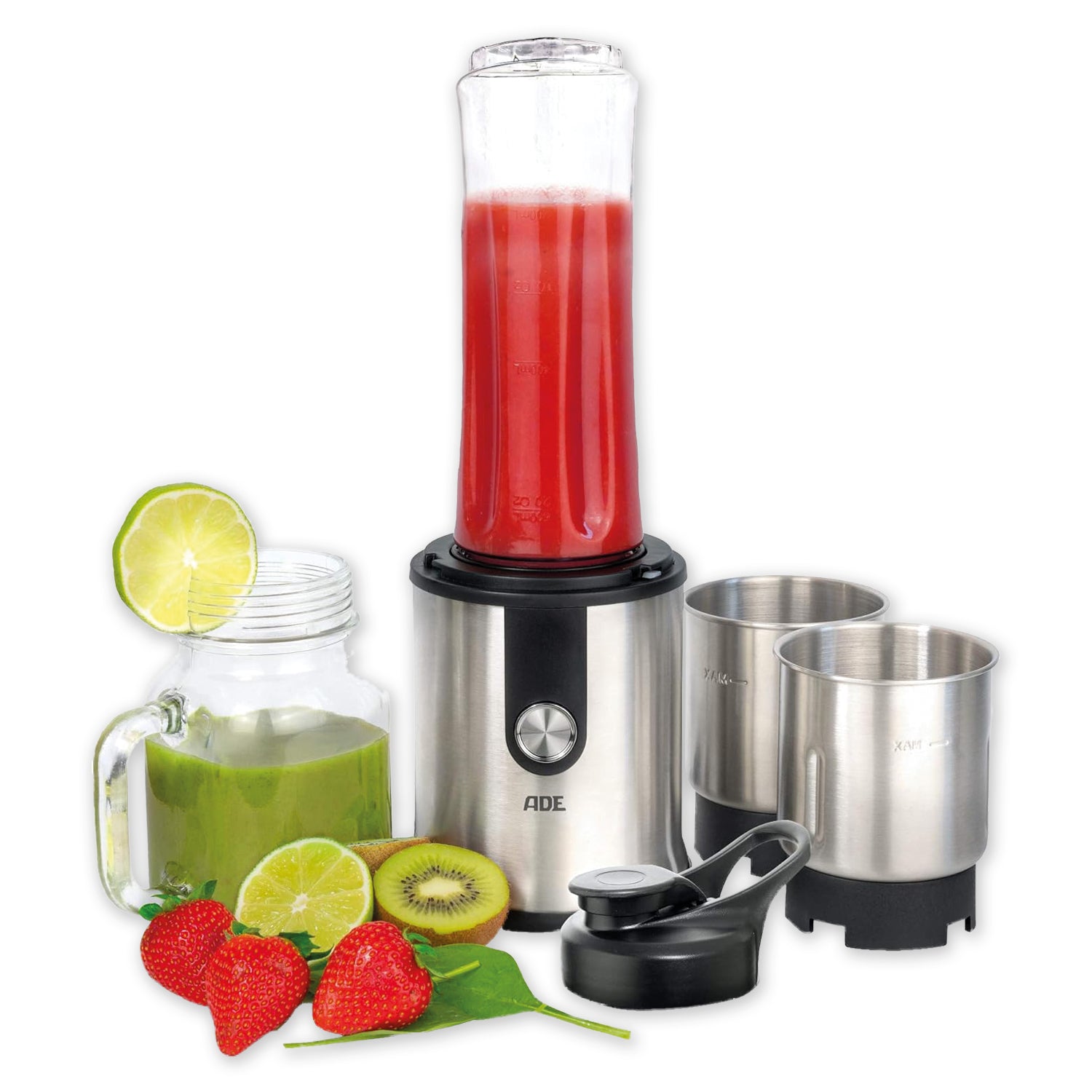 ADE Smoothie Maker mit Gewürz- und Kaffeemühle