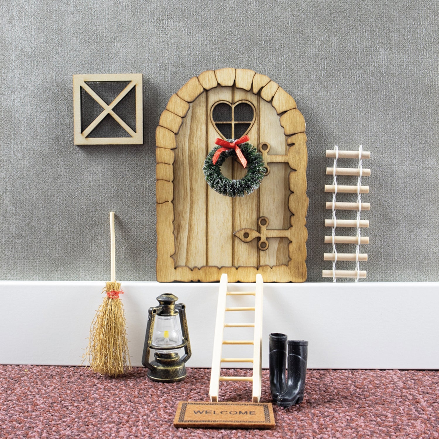 Wichteltür-Set in weihnachtlicher Ausführung
